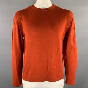 OFFICINE GENERALE Size L Orange Wool Pullover